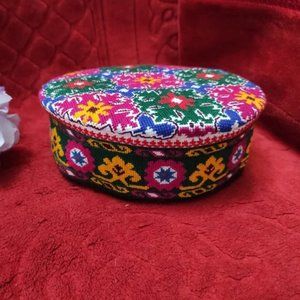 Floral Cap Hunza Headwear Winter Hat - Chunky Traditional Warm knit Hats